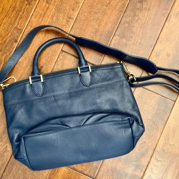 Tory Burch Navy Crossbody Bag - Picture 2 of 5